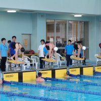 県南総体水泳大会1日目