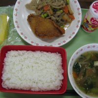 今年度,最後の給食