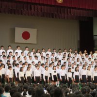 市小中学校音楽会壮行会がありました。