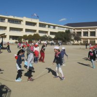 みんなで大縄とび