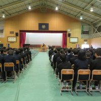 卒業式練習が始まりました