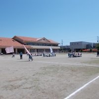 運動会練習! 3年生大旗リレー