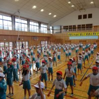 かっぱ祭りの踊りパレードの練習をしました