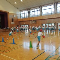 5年生 初めてのバスケットボール