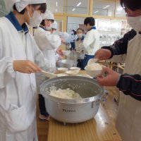 給食準備の様子