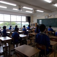 2年生初分散登校!