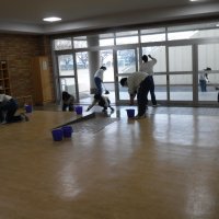 黙働清掃頑張っています