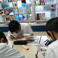 美術の学びの様子から