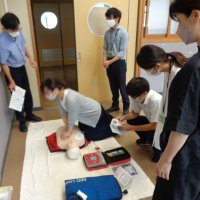 救急救命についての研修を行いました。
