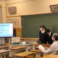 第2学年 総合的な学習の時間 行政区代表との打ち合わせ