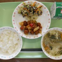 今日の給食（北校舎）