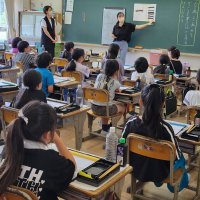 3年生の書道の授業