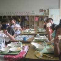 渋沢栄一さんのやきのりを食べました。