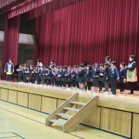 牛久幼稚園児からの歌のプレゼント（卒業のお祝い）