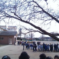 ６年生をお見送り