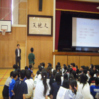 交通安全教室が行われました。