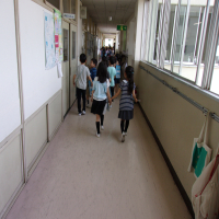 学校探検がありました