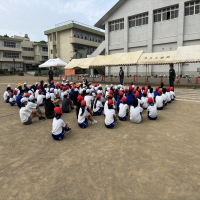運動会前日準備