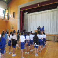 交通少年団入団式