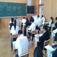 明日の定期テストに向けて