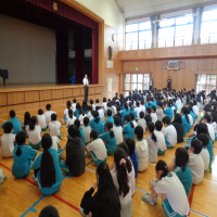 交通少年団入団式