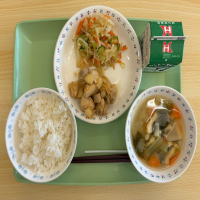 今日の献立　☆地場産物活用週間☆