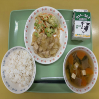 今日の給食     地場産物週間