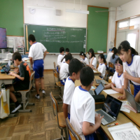 修学旅行の報告会準備